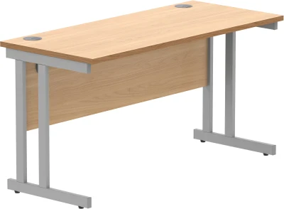 Gala Rectangular Desk with Twin Cantilever Legs - 1400mm x 600mm