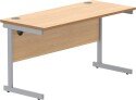 Gala Rectangular Desk with Single Cantilever Legs - 1400mm x 600mm