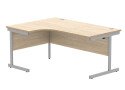 Gala Corner Desk With Single Upright Cantilever Frame - 1600mm x 1200mm