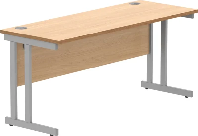 Gala Rectangular Desk with Twin Cantilever Legs - 1600mm x 600mm