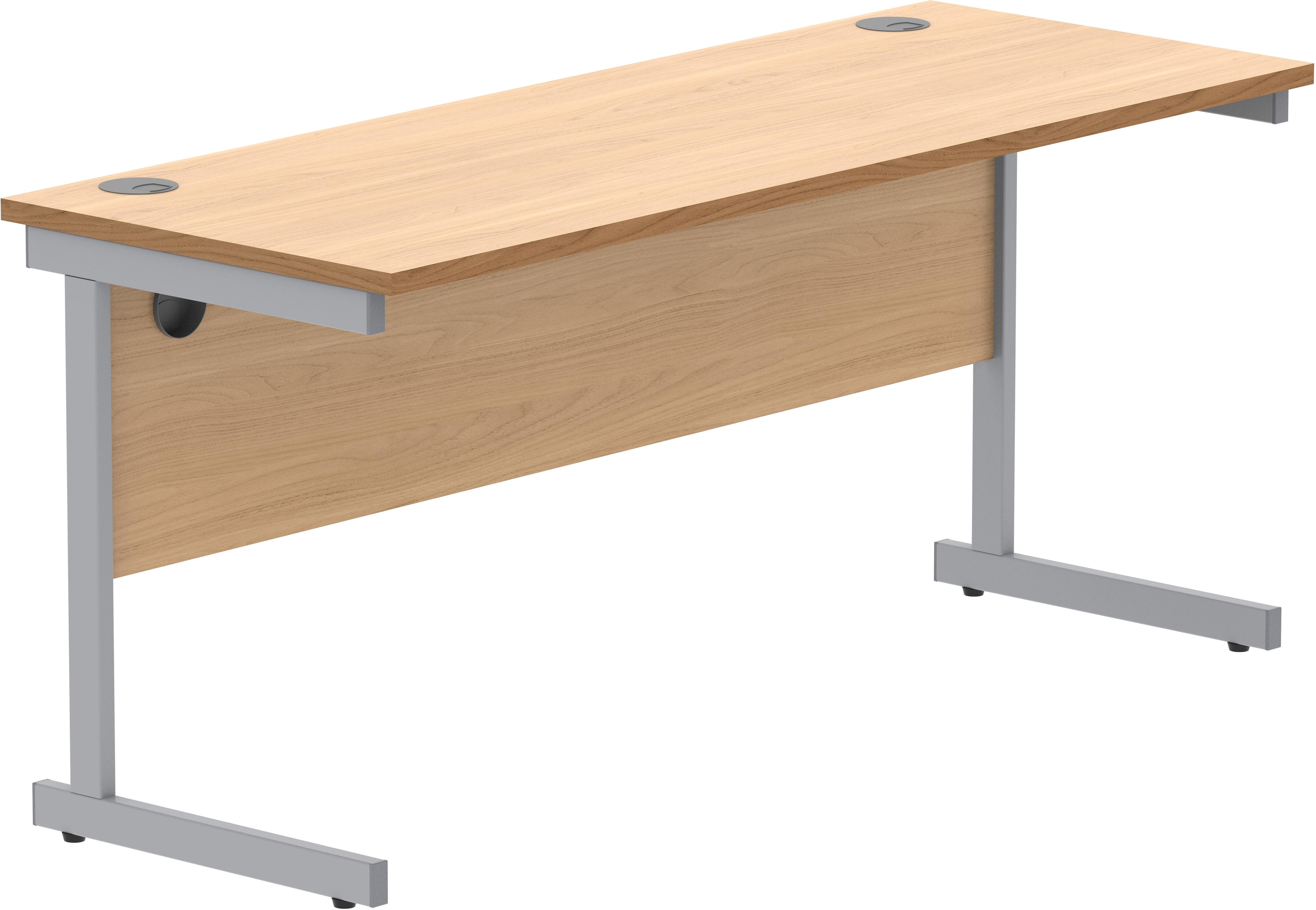 Gala Rectangular Desk with Single Cantilever Legs - 1600x600mm - Office ...