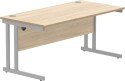 Gala Rectangular Desk with Twin Cantilever Legs - 1600mm x 800mm