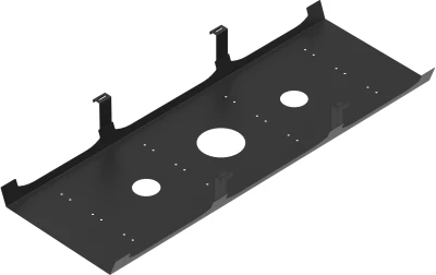 Metalicon Extra Wide Steel Shared Cable Tray, Beam Mounted 1100 x 488 x H130mm (includes Beam Spacers x 10)
