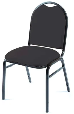 Principal Grosvenor Banquet Chair Black Frame/charcoal Fabric