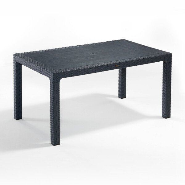 Canterbury 900 x 900mm Table - Anthracite - 45mm Parasol Hole - 750mm High