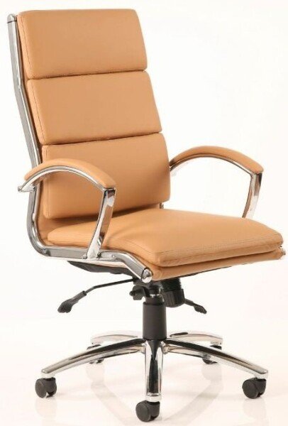 Dynamic Classic Executive Chair High Back With Arms - Tan