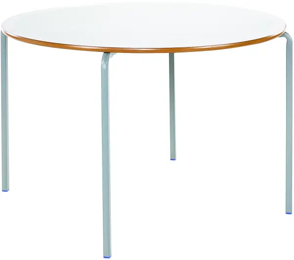 Metalliform Crushed Bent Circular Table - MDF Edge - 1000mm