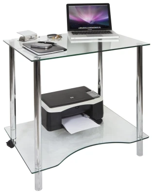 Teknik Crystal Home Desk - (w) 760mm x (d) 540mm