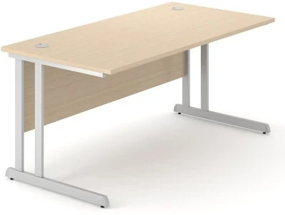 Narbutas Optima C Rectangular Desk with Twin Cantilever Legs - 800mm Depth