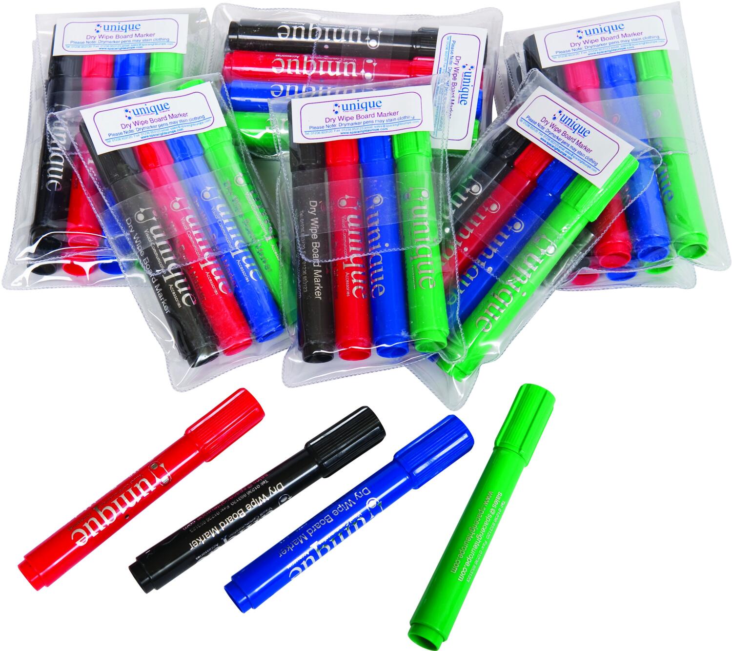 Spaceright Assorted Dry Wipe Marker Pens Office Furniture Direct