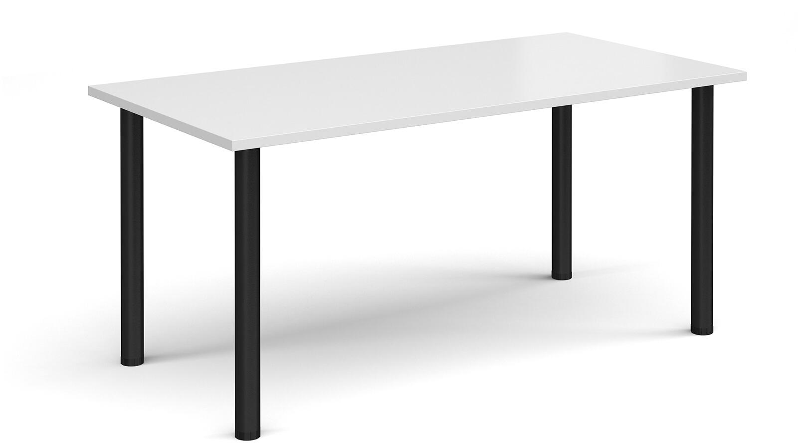 Dams Rectangular Flexi Meeting Table with Chrome Radial Legs Office