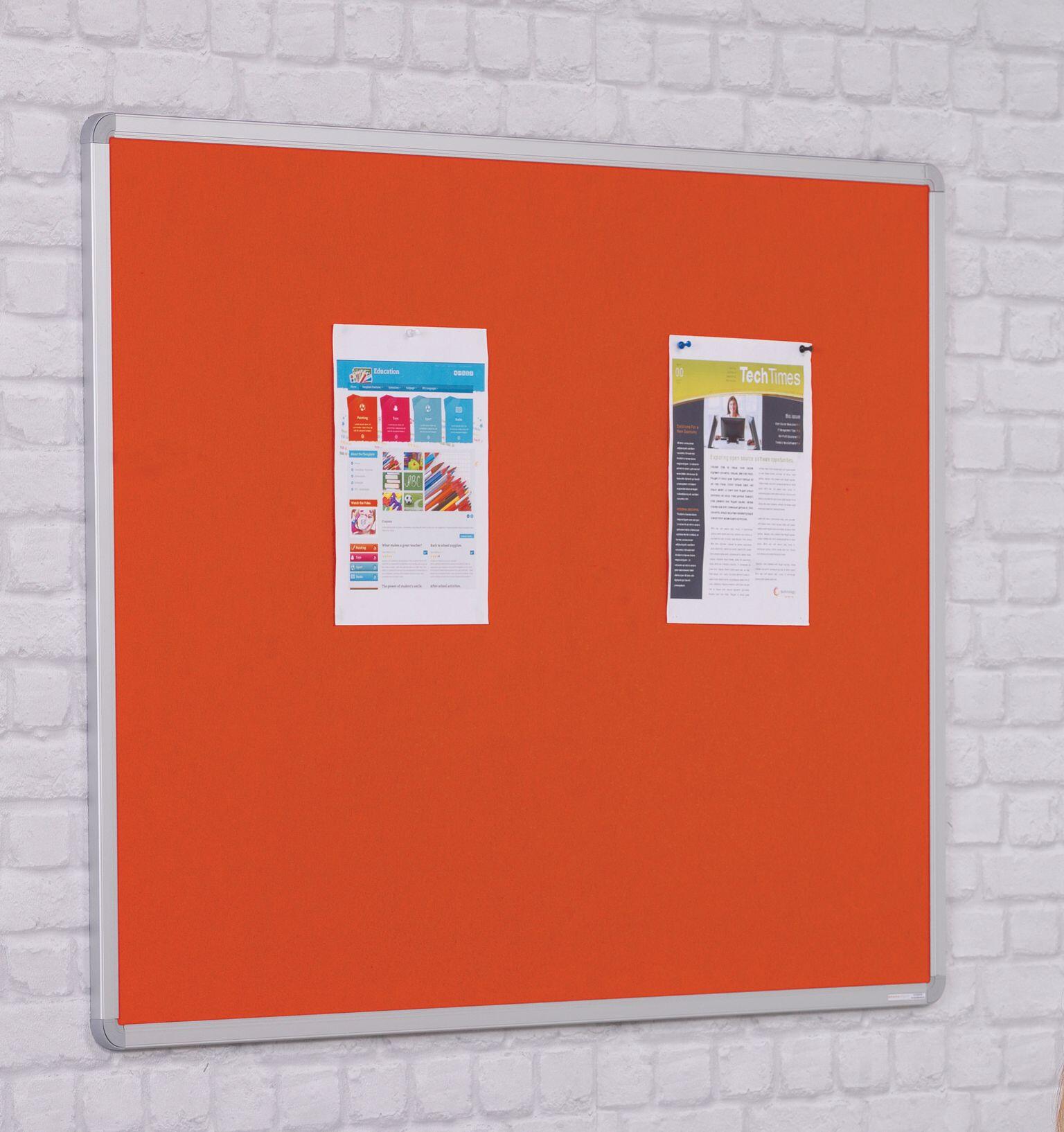 Sunsafe Aluminium Framed Noticeboard Fade Resistant, Fire Rated