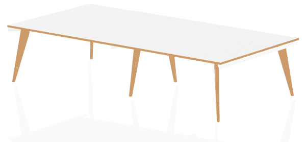 Dynamic Oslo Extended Rectangular Boardroom Table - 4800 x 1600mm - Warm Oak