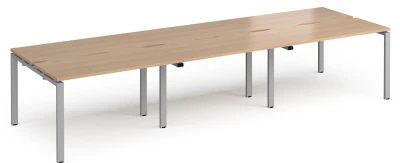 Dams Adapt Bench Desk Six Person Back To Back - 3600 x 1200mm