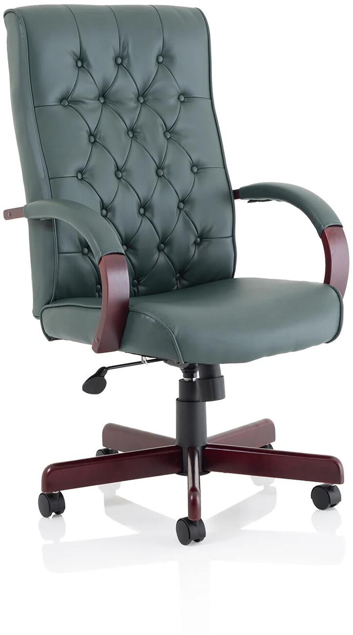 Chesterfield Leather Executive Chair Comfort Style for Office