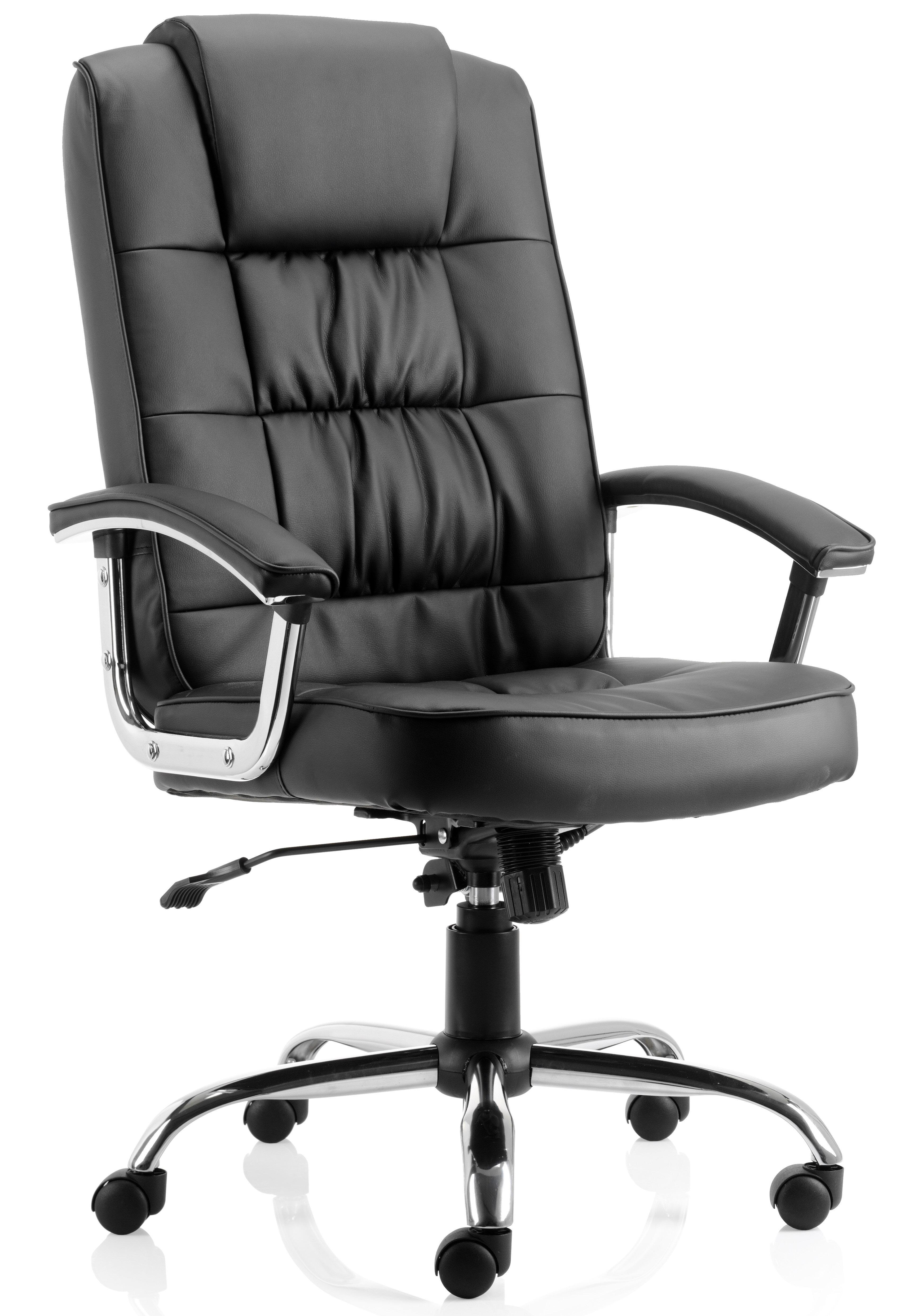 Dynamic Moore Executive Chair in Black Leather or Fabric Office