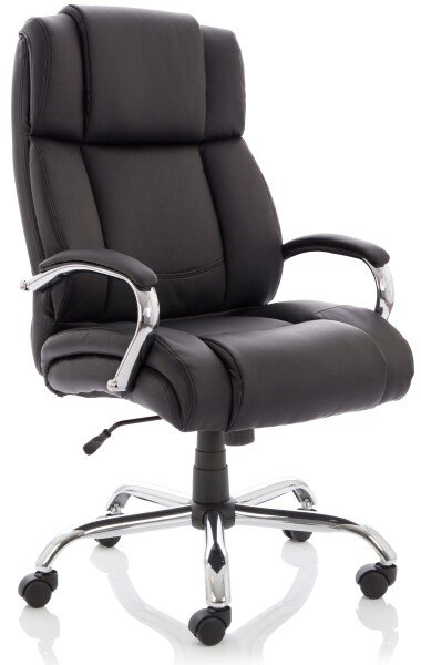 Dynamic Texas Heavy Duty Bonded Leather Chair - Black