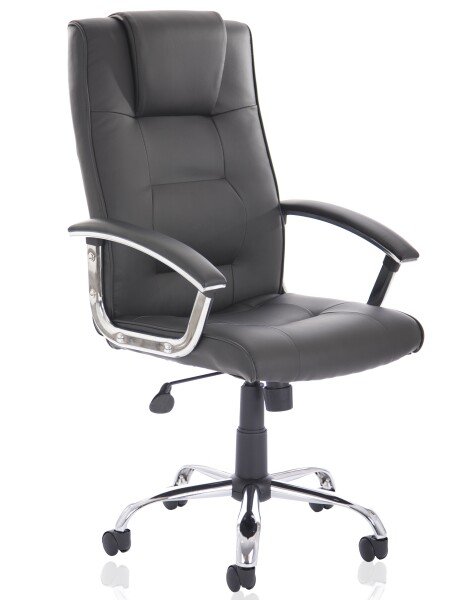 Dynamic Thrift Bonded Leather Chair - Black