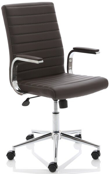 Dynamic Ezra Bonded Leather Chair - Brown