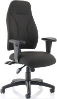 Dynamic Esme Black Posture Chair With Height Adjustable Arms