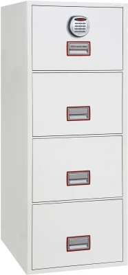 Phoenix Safe FS2254E World Class Vertical Fire File - 4 Drawer Cabinet with Electronic Lock