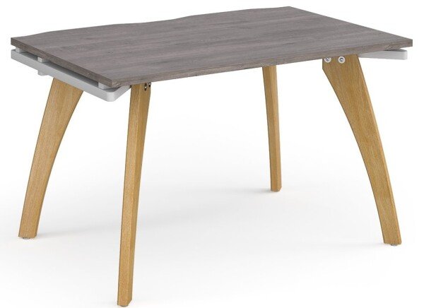 Dams Fuze Single Desk - 1200 x 800mm - Grey Oak