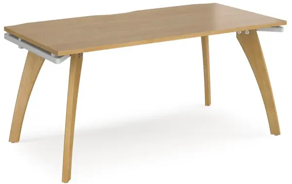 Dams Fuze Single Desk - 1600 x 800mm - Oak