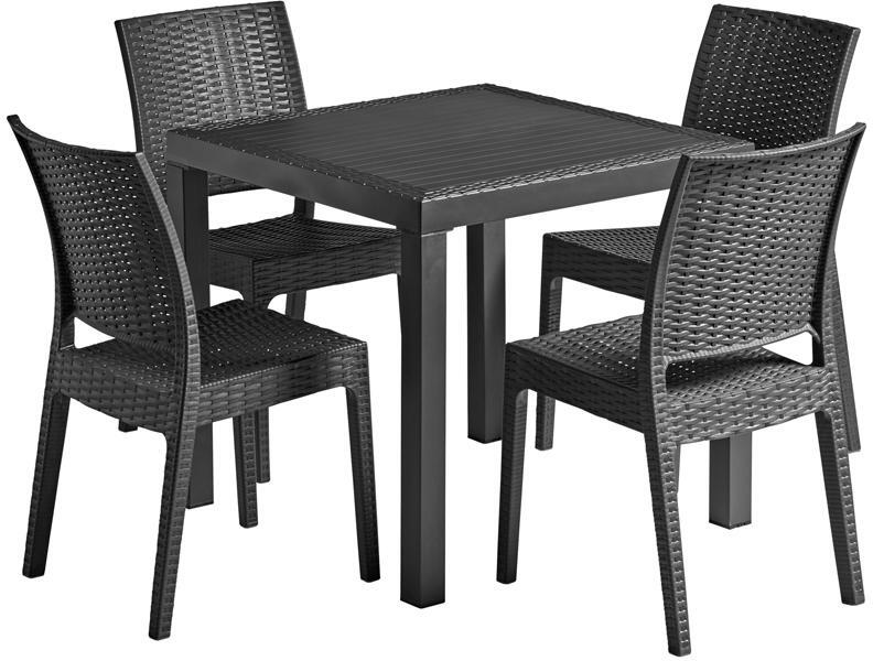 Zap Florida Dining Set WeatherResistant Outdoor Furniture Office