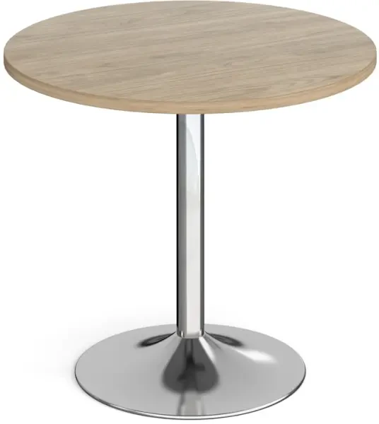 Dams Genoa Circular Dining Table with Trumpet Base 800mm Diameter