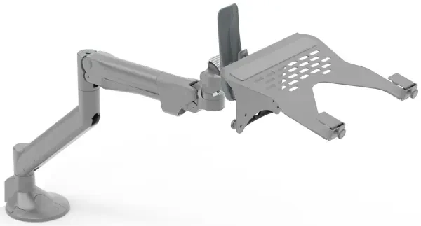 Metalicon Levo Monitor Arm & Laptop Holder Bundle - Silver