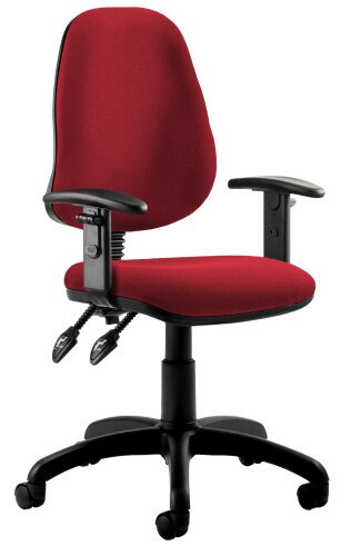 Dynamic Eclipse Plus 2 Chair Bespoke Fabric with Height Adjustable Arms