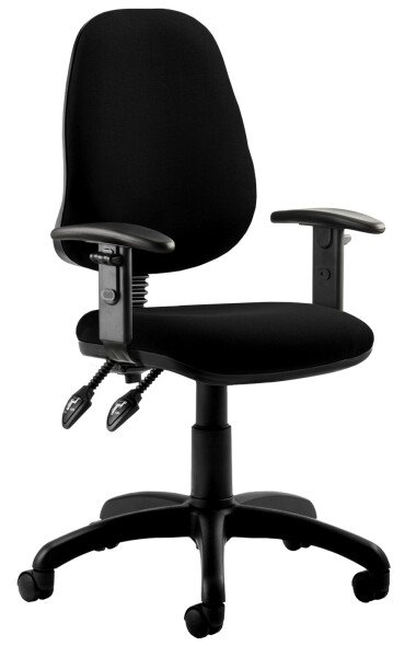 Dynamic Eclipse Plus 2 Chair With Height Adjustable Arms - Black