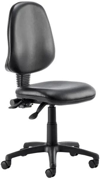 Dynamic Eclipse Plus 2 Lever Vinyl Operators Chair - Black