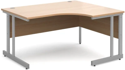 Dams Momento Corner Desk with Twin Cantilever Legs - 1400 x 1200mm