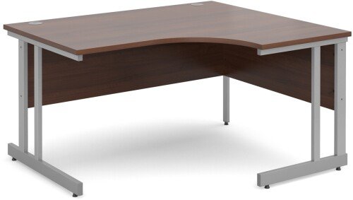 Dams Momento Corner Desk with Twin Cantilever Legs - (w) 1400mm x (d) 1200mm