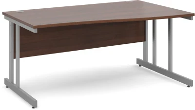 Dams Momento Wave Desk with Twin Cantilever Legs - 1400 x 800-990mm