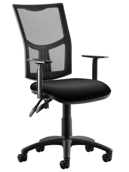 Dynamic Eclipse Plus 2 Mesh Chair with Height Adjustable Arms - Black