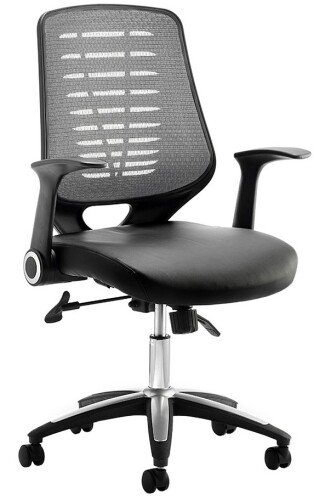 Dynamic Relay Bonded Leather Operator Chair Silver Back