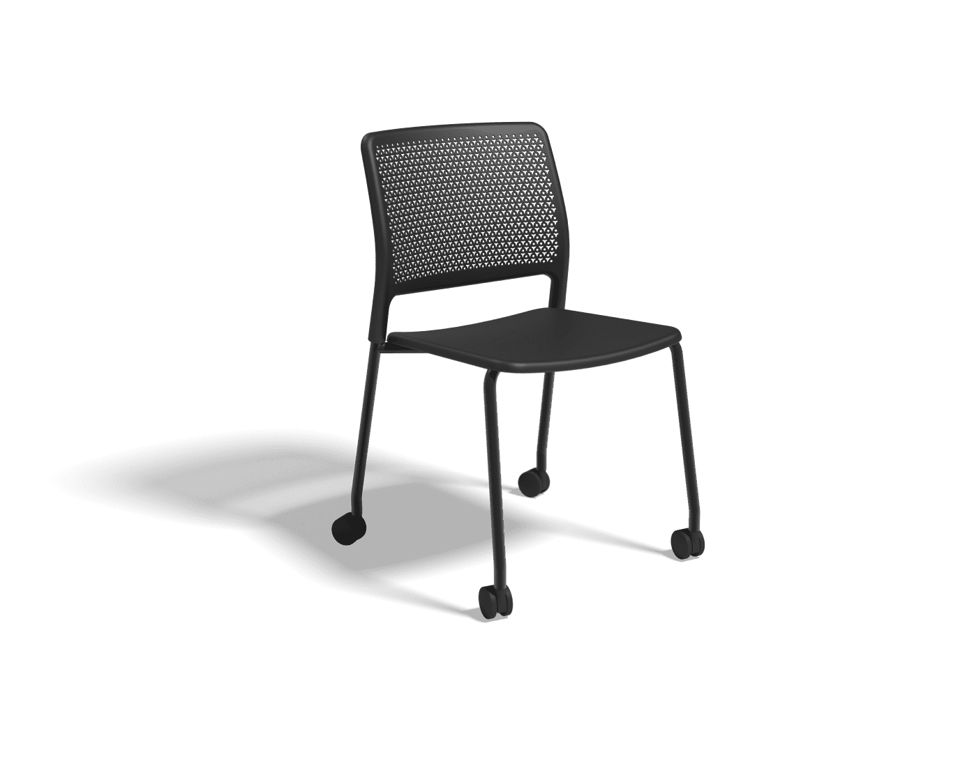 KI Grafton 4 Leg Chair Castors Office Furniture Direct