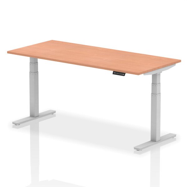 Dynamic Air Rectangular Height Adjustable Desk - 1800mm x 800mm - Beech