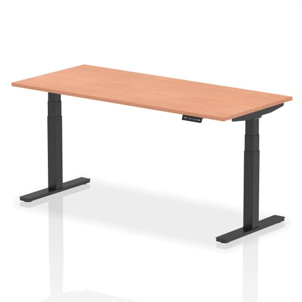 Dynamic Air Rectangular Height Adjustable Desk - 1800mm x 800mm - Beech