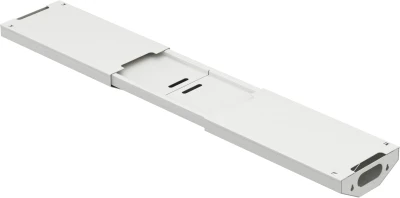 Formetiq Adjustable Central Cable Tray For Bench Frame, White