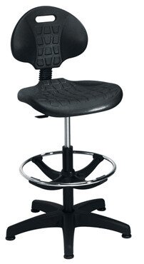 TC Laboratory Height Adjustable Chair - Black