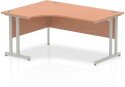 Dynamic Impulse Corner Desk with Twin Cantilever Legs - 1600 x 1200mm
