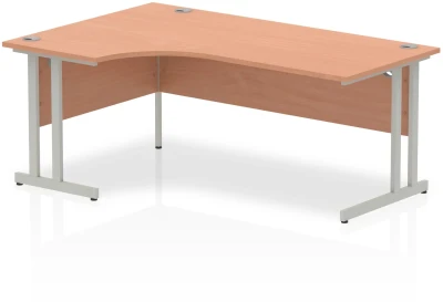 Dynamic Impulse Corner Desk with Twin Cantilever Legs - 1800 x 1200mm