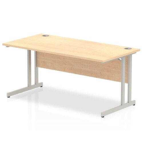 Dynamic Rectangular Desk with Twin Cantilever Legs - (w) 1600mm x (d) 800mm