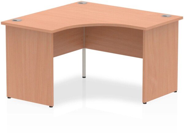 Dynamic Impulse Corner Desk with Panel End Legs - 1200 x 1200mm - Beech