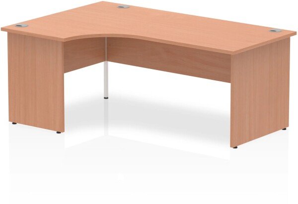 Dynamic Impulse Corner Desk with Panel End Legs - 1800 x 1200mm - Beech