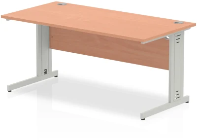 Dynamic Impulse Rectangular Desk with Cable Managed Legs - 1600mm x 800mm