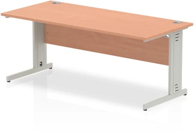 Dynamic Impulse Rectangular Desk with Cable Managed Legs - 1800mm x 800mm